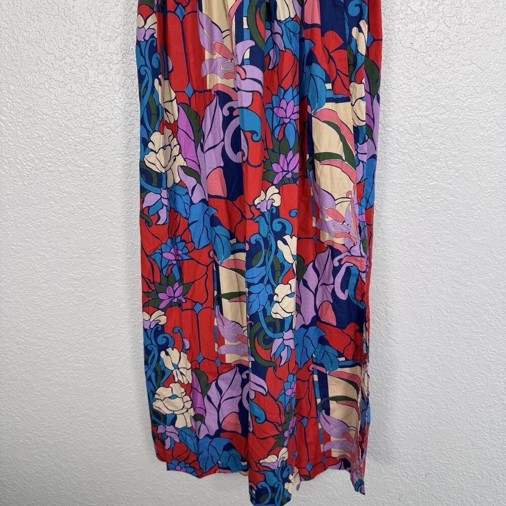 Tuckernuck Climbing Cosmos Valerie Dress Womens 0 Floral Puff Sleeve Sweetheart - Picture 7 of 13